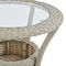 Alaterre Furniture Haven All-Weather Wicker Outdoor Round Glass-Top Accent Table with Storage AWWE02EE - alternate 3